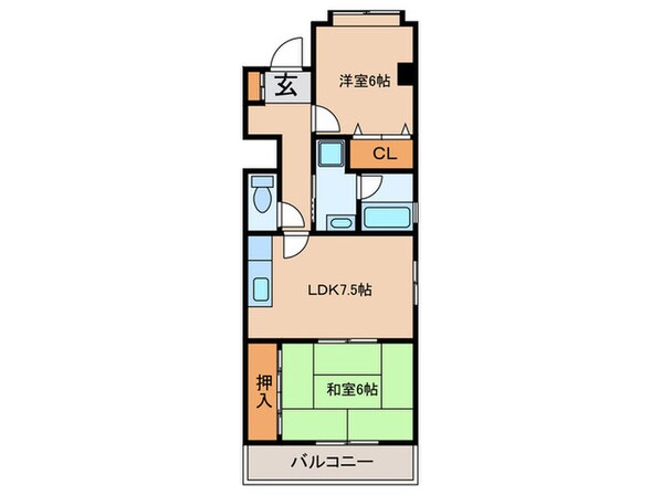 メゾンオカダの物件間取画像